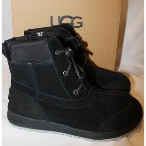 UGG Turlock Waterproof Insulated 200g Snow Boots YOUTH 5 WOMEN 6.5-7 NIB BLACK